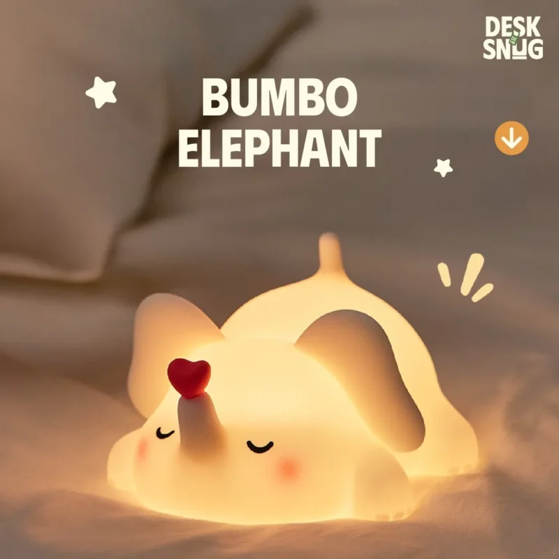 Long-eared Elephant USB Rechargeable Glowing Lamp Blows Away All Deadlines, Bumbo Elephant - Image 2