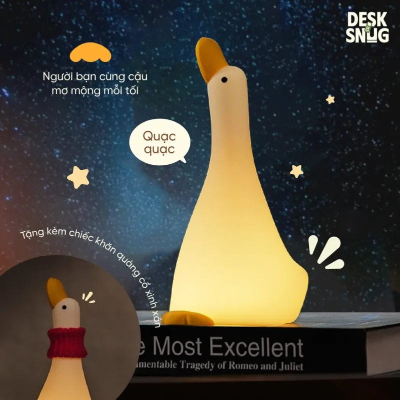 Luminous Usb Rechargeable Glowing Lamp The Mindless Duck Who Gazes at the Sky, Dreamy Mcduck - Image 3