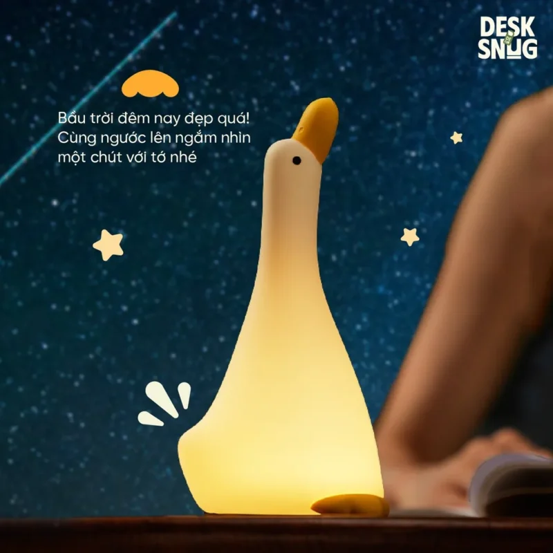 Luminous Usb Rechargeable Glowing Lamp The Mindless Duck Who Gazes at the Sky, Dreamy Mcduck - Image 4