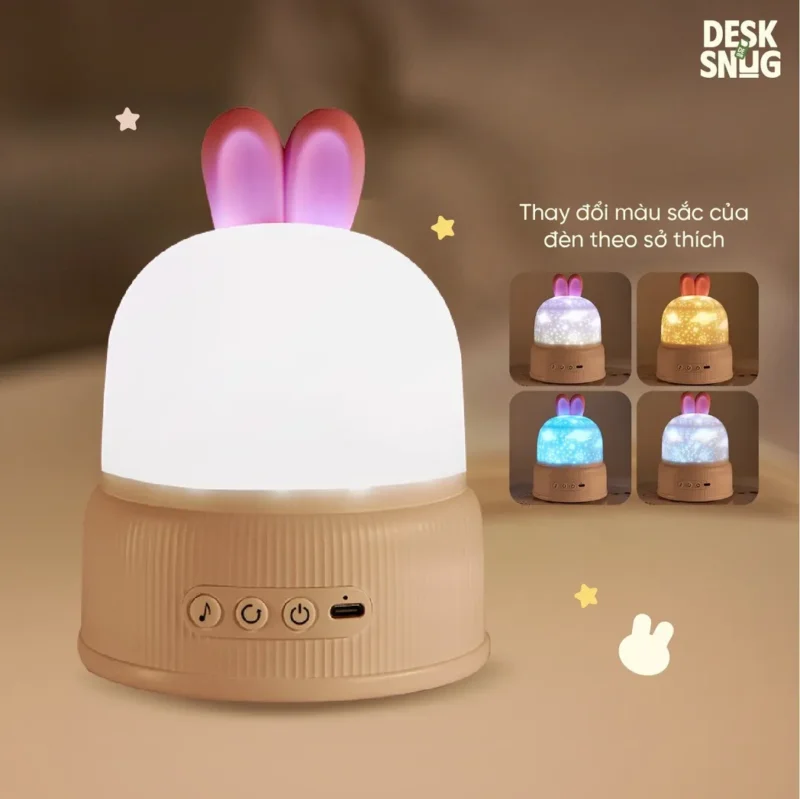 Multidimensional Universe Projector Cute Rabbit, Snowball Projection Lamp - Image 4