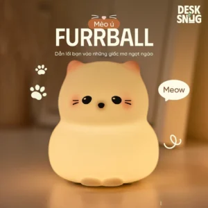 Luminous Usb Rechargeable Glowing Lamp The Good-Pretty-Lovely Fluffy Cat Knight, Furrball