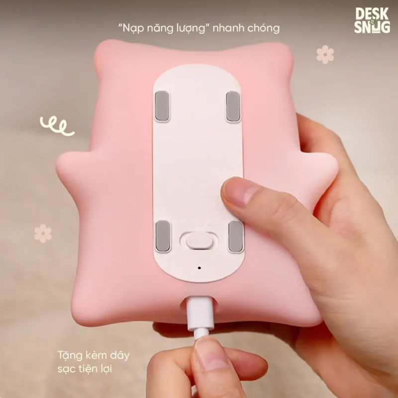 Luminous Usb Rechargeable Glowing Lamp The Pig Interface Lies Relaxing, Pinky Belly - Image 5