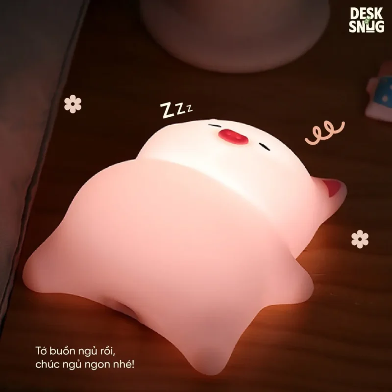 Luminous Usb Rechargeable Glowing Lamp The Pig Interface Lies Relaxing, Pinky Belly - Image 6