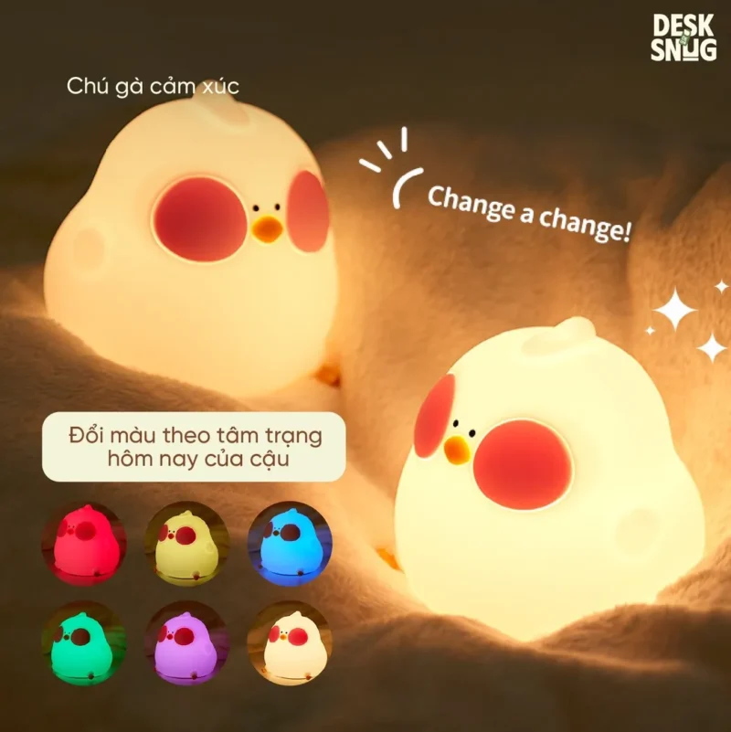 Luminous Lamp Changing Color RGB The Shy Chicken Interface, Chicky Choo - Image 3