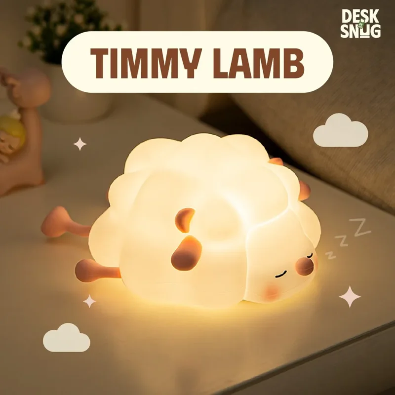 Led RGB Lamp With Phone Holder The Sleeping Lamb Interface, Timmy Lamb - Image 2