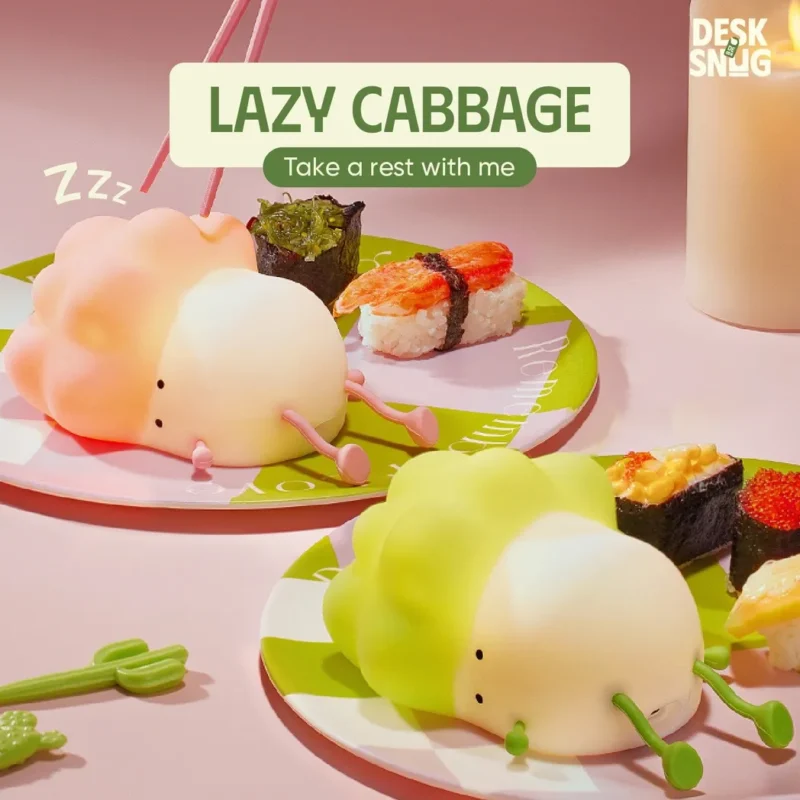 Adorable Rgb Led Light Tired Sleepy Radish Interface, Lazy Cabbage - Image 2