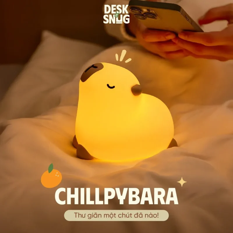 Cute Relaxing Rgb Led Light Capybara Interface Chilling, Chillpybara - Image 2