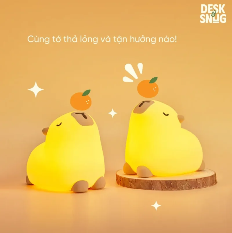 Cute Relaxing Rgb Led Light Capybara Interface Chilling, Chillpybara - Image 6