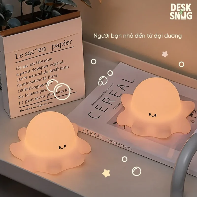 Adorable Glowing Light Led Rgb Interface Cute Little Octopus, Octoby Lamp - Image 5