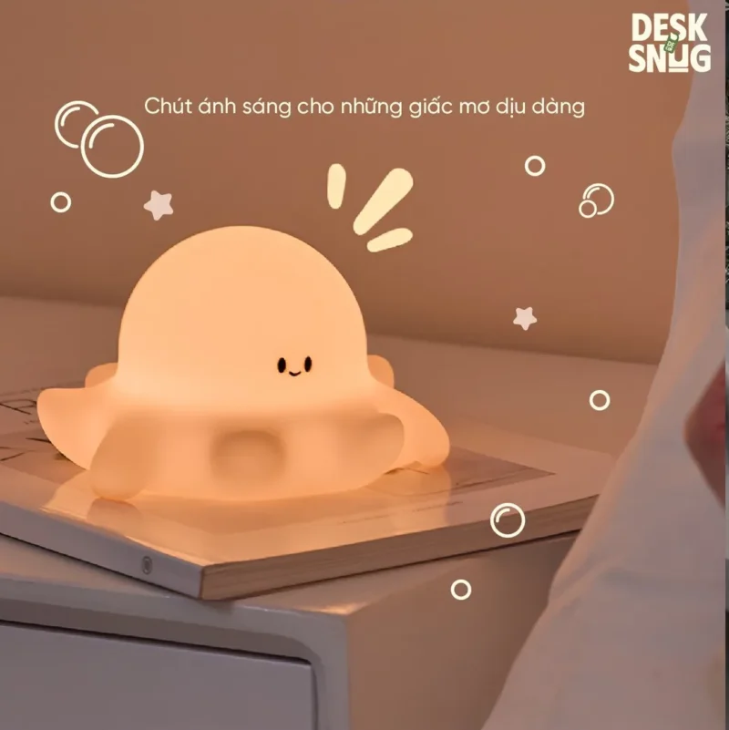 Adorable Glowing Light Led Rgb Interface Cute Little Octopus, Octoby Lamp - Image 6