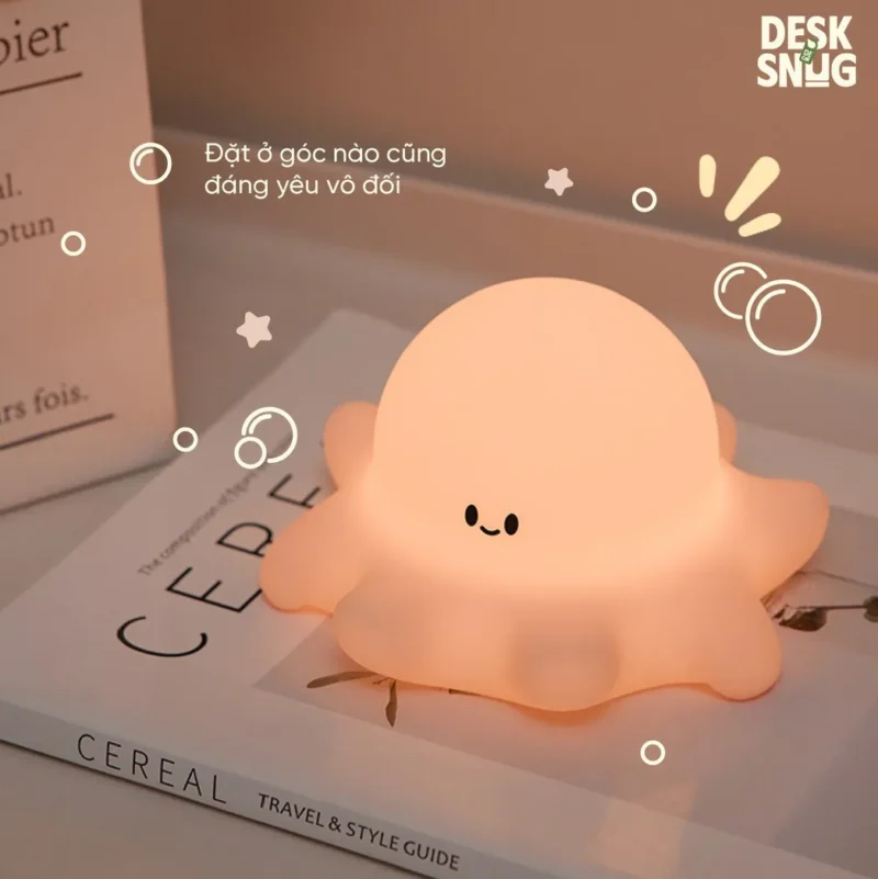 Adorable Glowing Light Led Rgb Interface Cute Little Octopus, Octoby Lamp - Image 7