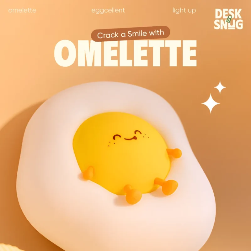 Cute Egg Interface Usb Glowing Lamp, Omelette Lamp - Image 2