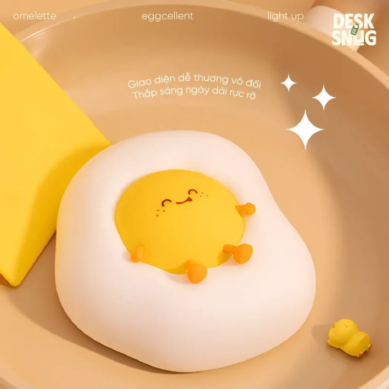 Cute Egg Interface Usb Glowing Lamp, Omelette Lamp - Image 5
