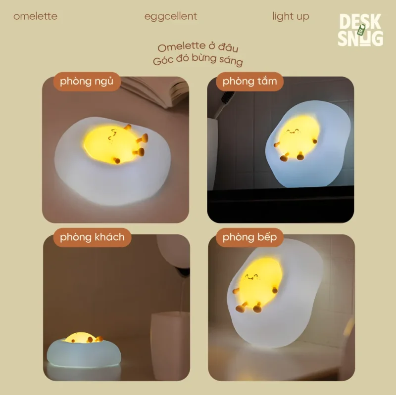 Cute Egg Interface Usb Glowing Lamp, Omelette Lamp - Image 6