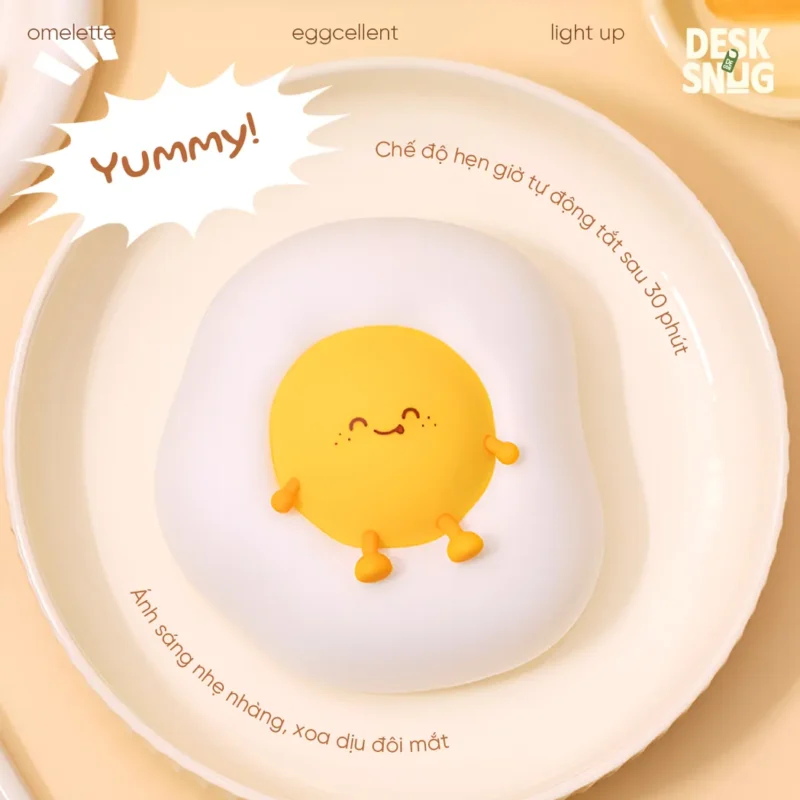 Cute Egg Interface Usb Glowing Lamp, Omelette Lamp - Image 7
