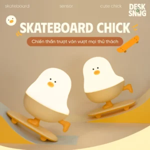 Skateboard Chick Interface Usb Glowing Lamp, Skateboard Chick