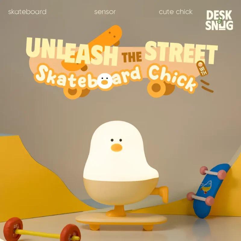 Skateboard Chick Interface Usb Glowing Lamp, Skateboard Chick - Image 2
