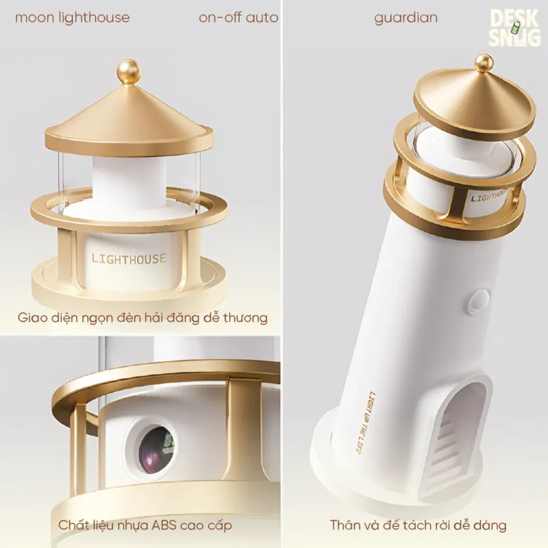 Smart Touch Lamp Lighthouse Interface, Moon Lighthouse - Image 6