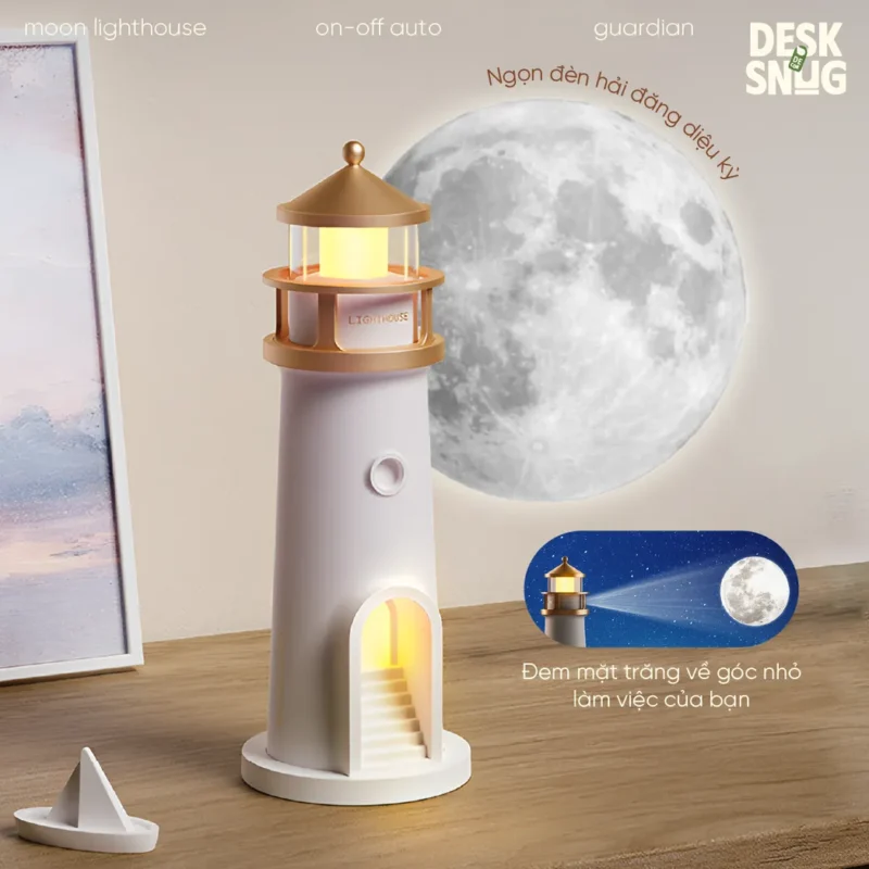 Smart Touch Lamp Lighthouse Interface, Moon Lighthouse - Image 7