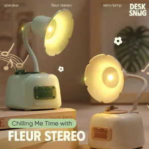 Night Light with Multi-Function Music Player Interface Record Player, Fleur Stereo