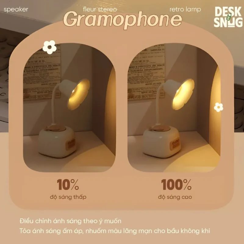 Night Light with Multi-Function Music Player Interface Record Player, Fleur Stereo - Image 5