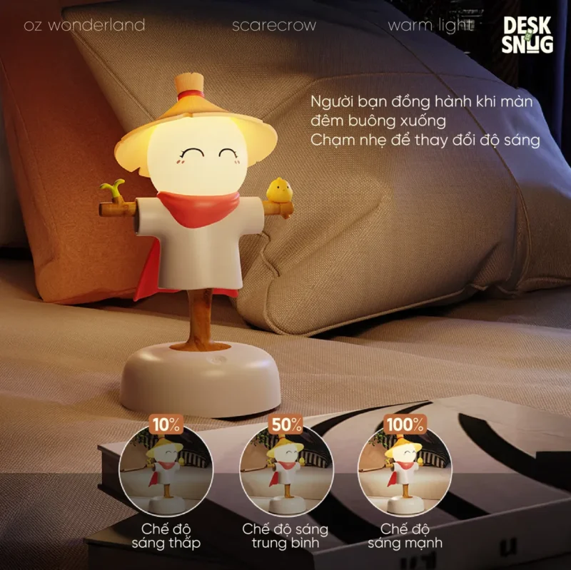 Luminous Night Light Usb Charging Interface Cute Scarecrow Interface, Oz Scarecrow - Image 2