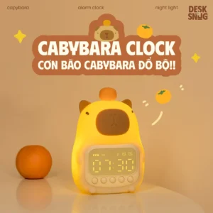 Super Cute Multi-Function Smart Night Light Clock, Cabypara Clock