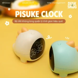 Cute Dinosaur Interface Led Clock, Pisuke Clock