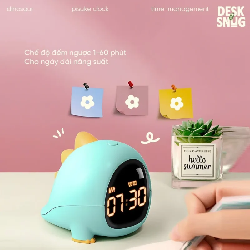 Cute Dinosaur Interface Led Clock, Pisuke Clock - Image 7