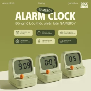Gameboy Version Led Night Light Alarm Clock