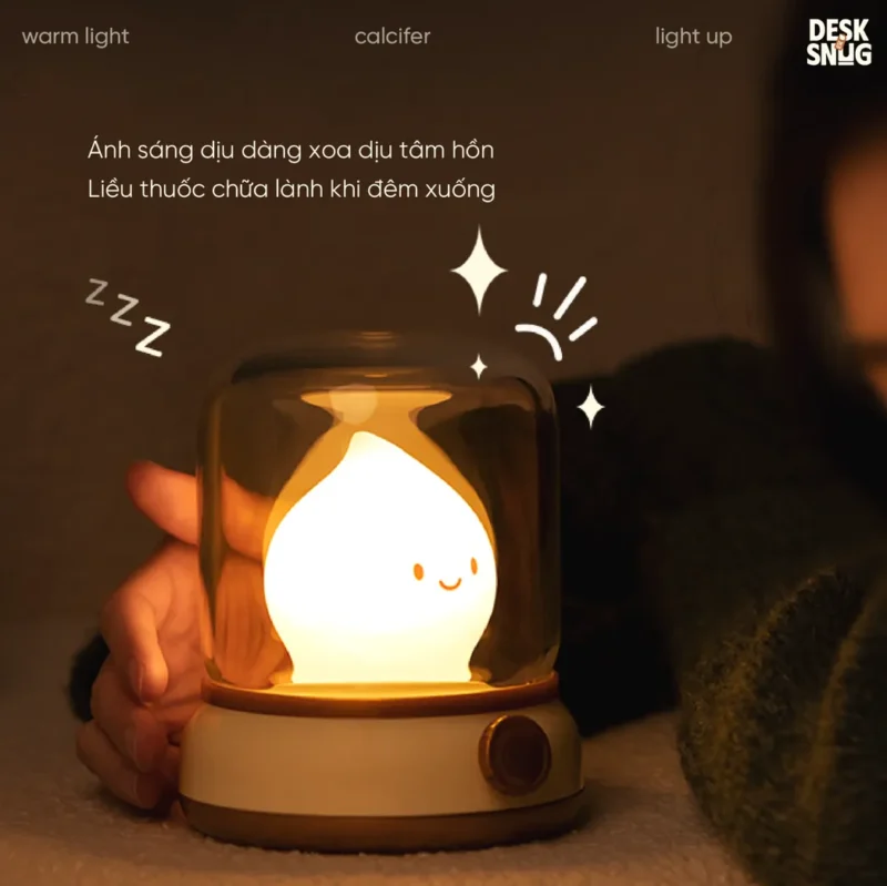 Cute Flame Usb Rechargeable Glowing Lamp, Calcifer Lamp - Image 4