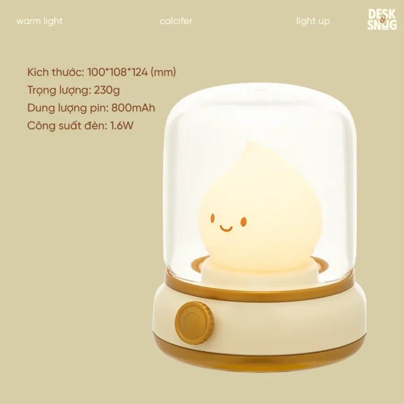 Cute Flame Usb Rechargeable Glowing Lamp, Calcifer Lamp - Image 6