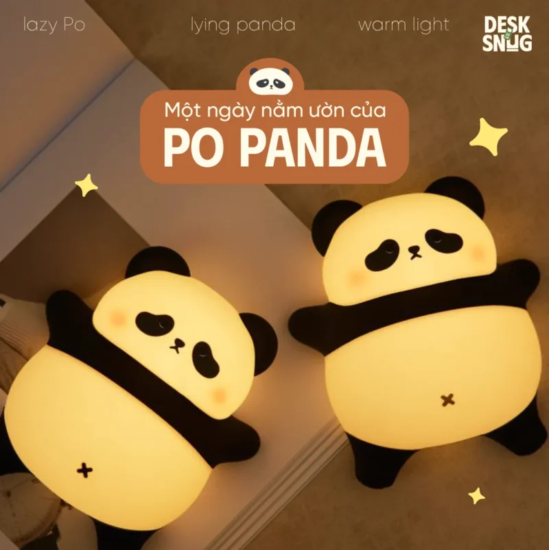 Super Cute Fat Panda Belly Charging Glowing Lamp, Po Panda