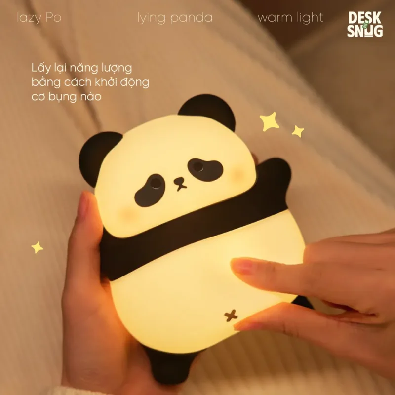 Super Cute Fat Panda Belly Charging Glowing Lamp, Po Panda - Image 3